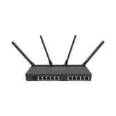 Router con Wi-Fi 4x4 MU-MIMO, hasta 2 watts de potencia, antenas de 3 dBi, 10 puertos Gigabit, 1 Puerto SFP+